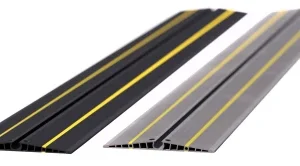 Grey 217x18mmx2m Ultra Complete With Safety Sign Cavity 17mm Diameter Cable Protector