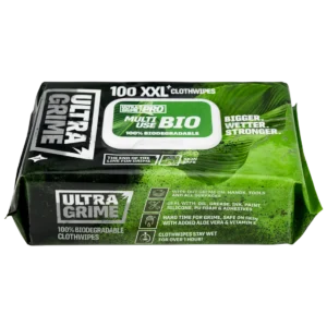 Ultragrime Pro Biodegradable XXL + Cloth Wipes 100 Pack