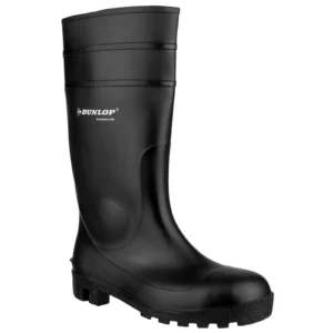 Dunlop 142PP Protomastor  Full Safety Wellington Size 7  Black