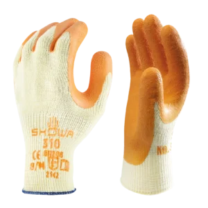 Showa 310 Grip Orange Latex Coated Grip Gloves - 10/XL
