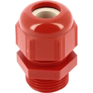 Bizline Plastic Cable Glands ISO/M 20 D 6-12mm IP68 Red - 10 Pack
