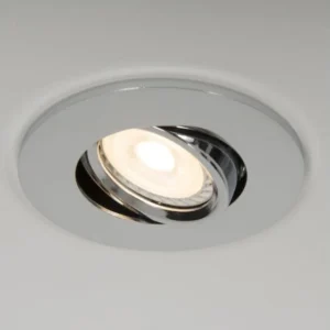 KSR Firebreak Downlight Tilt Bezel Satin Chrome