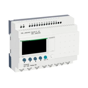 Schneider Zelio Logic Standard 12-In/8-Out Module Smart Relay with Clock 100-240V AC