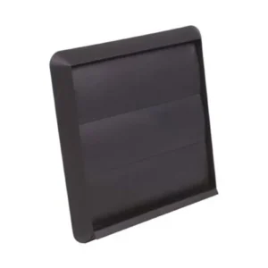 Wall Outlet Gravity Flaps-Round Spigot 100mm Black