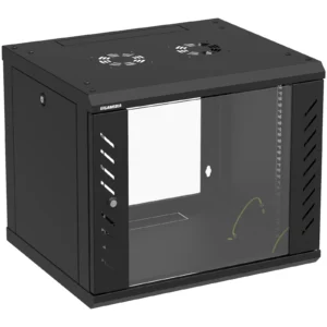 Gigamedia 19'' Wall Mount Cabinet With Sides Access Flatbox 9U 600mm Width