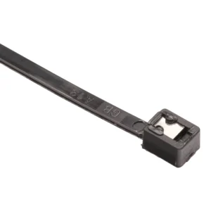 nVent Caddy Self-Cutting Cable Tie 22.67 kg Tensile Strength 203.2 mm Black - 100 Pack