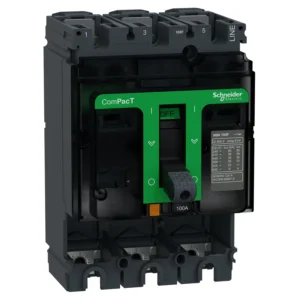 Circuit Breaker basic frame, ComPacT NSX100F, 36 kA at 415 VAC 50/60 Hz, 100 A, without Trip Unit, 3 poles