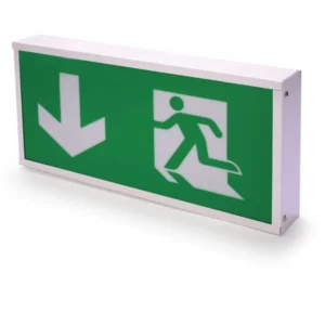 Rhine 5w Universal LED Emergency Self Test 3 Hour Arrow Down Exit Box