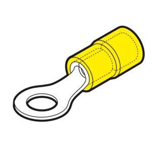 4mm²-6mm² Ring Terminal M6 yellow [Pack of 100]