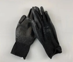 Black PU Palm Coated Glove Size 9 - Image 2