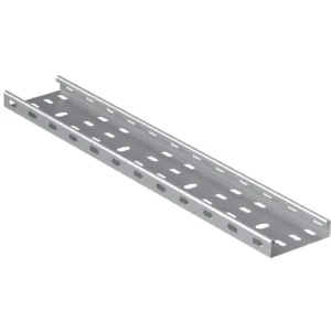 100mm Galv Medium Duty Return Flange Cable Tray Length - 3mtr