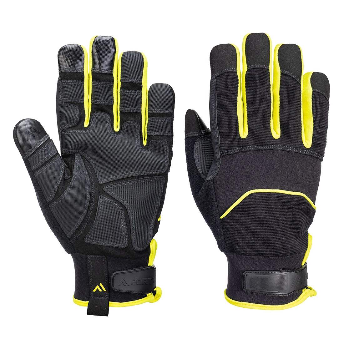 Portwest Needle Resistant Glove Black/Yellow Small - Image 2
