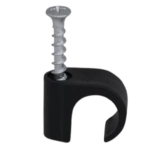 Screw Cable Clip PH2 Screw Round Lead 18-22 Black