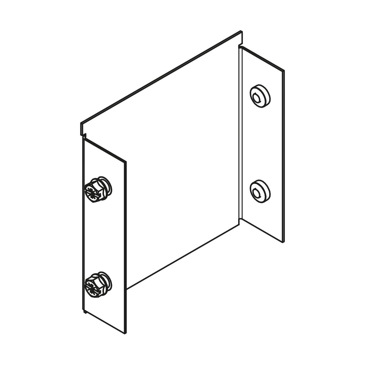 Stop End 50 x 50mm Pre-Galvanised Steel - Image 3