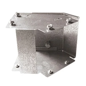 Salamandre IP30 1 Compartment Pre-Galvanised Steel Distribution Trunking Outside Lid 45° Bend 50mm x 50mm