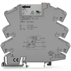 Wago Relay Module Nominal Input Voltage: 24 V Ac/Dc 1 Changeover Contact Limiting Continuous Current: 6 A Yellow Status Indicator Module Width: 6 Mm