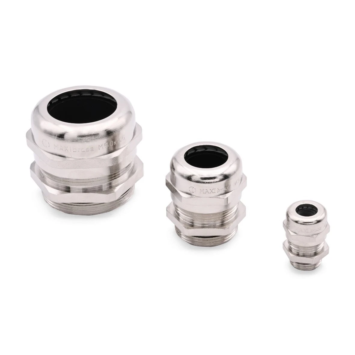 M40 x 1.5 Nickel Plated Brass Extended Cable Entry Cable Gland, 25-32mm Diameter - Image 2