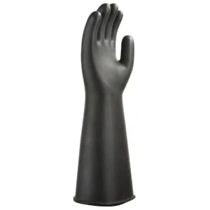 Heavyweight Latex Rubber Gauntlet Black Size L