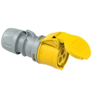 Bizline Industrial Power Connector Female Screwless EASY 2PE 16A 110V IP44 Yellow