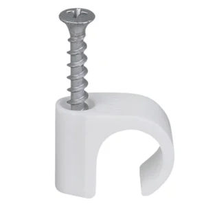 Screw Cable Clip PH2 Screw Round Lead 18-22 White