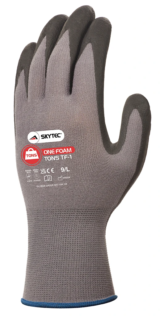 Skytec Tons One Foam Tf-1 Foam Nitrile Palm Safety Gloves - 6/Xs - Image 2