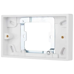 Pattress 2 Gang Surface Conversion 147 x 87 x 20mm White