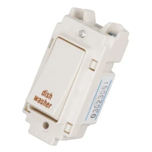 20A Double Pole Grid Switch Printed 'Dish Washer'