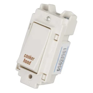 20A Double Pole Grid Switch Printed 'Cooker Hood'