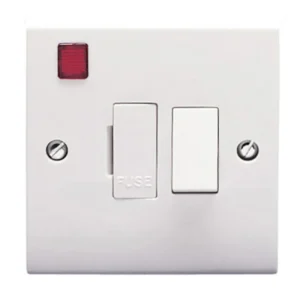 13A Double Pole Switched Fused Spur Connection Unit With Neon Indicator