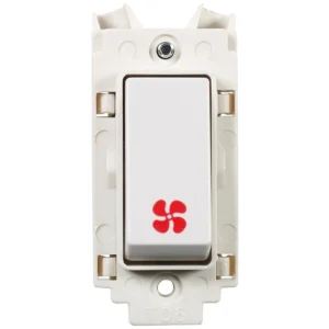 10A 2 Way Retractive Grid Switch Module With Fan Symbol