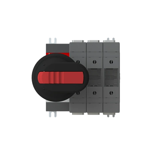 3-Pole Left Side British Standard Handle And Shaft Included Front Operated Switch Fuse - Image 3