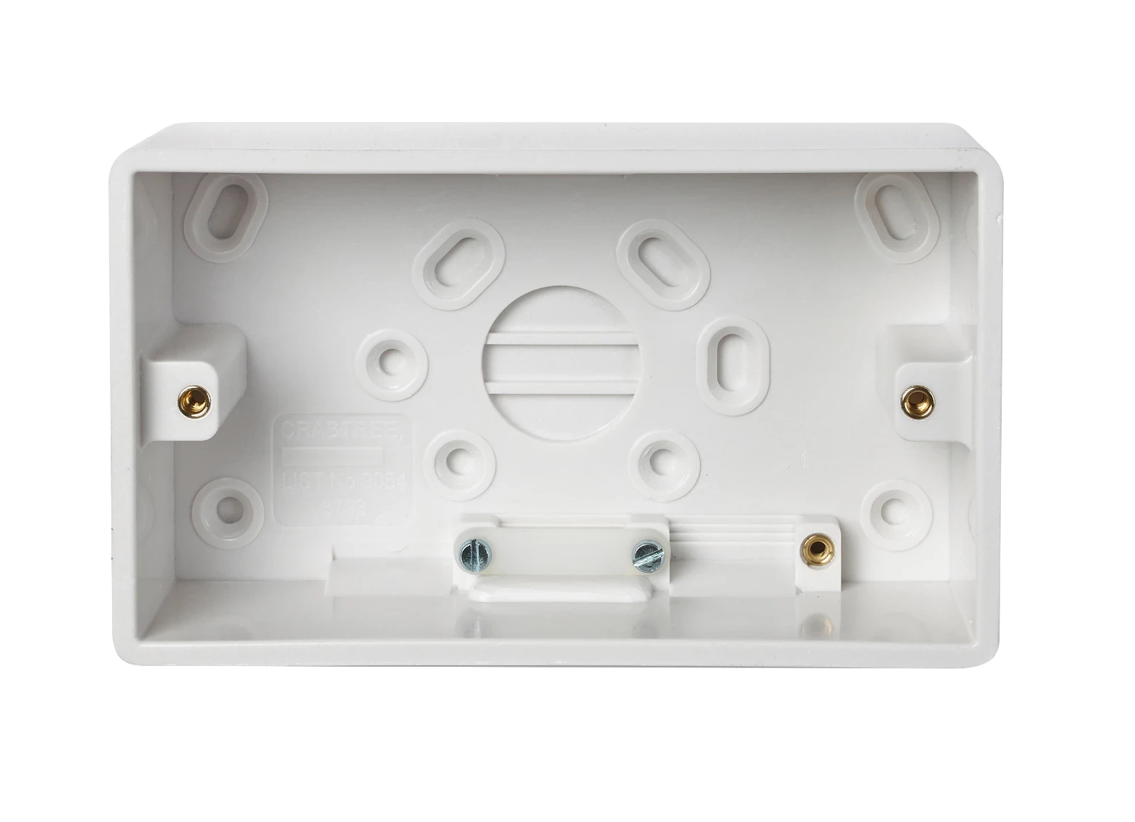 Crabtree 9054 Twin 46mm Deep Box With Cable Clamps - Image 3
