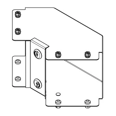 Legrand Bend 90° Angle 1Compartment Inside Lid 100 x 100mm Pre-Galvanised Steel Gusset - Image 2