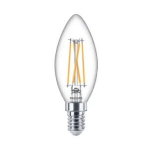 MASTER VALUE LED CLEAR FILAMENT CANDLE 3.4W/4.5W 40W E14 SES DIMTONE