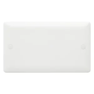 Blanking Plate 2 Gang White