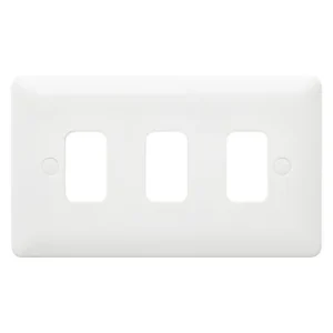 Grid Plate 3 Module White