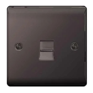 BG Nexus NBNBTM1 Black Nickel Telephone Master Socket 1 Gang