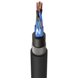 BS53082PT2A 0.75mm Black 2 Pair Part 2 Type 2 Armoured Cable 1m