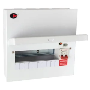 Consumer Unit Main Switch 10 Way 100A Metal