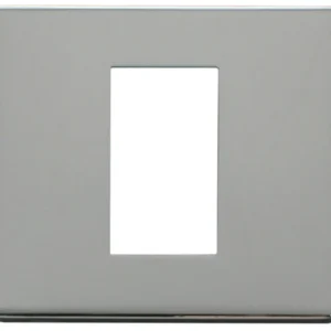 Front Plate 1 Gang 1 Media Module Chrome