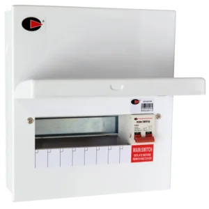 Consumer Unit Main Switch 8 Way 100A Metal