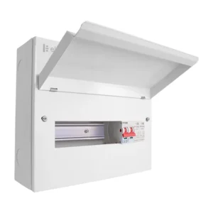 12 Way Unit with 100A Mains Switch & SPD (8 Free Ways)