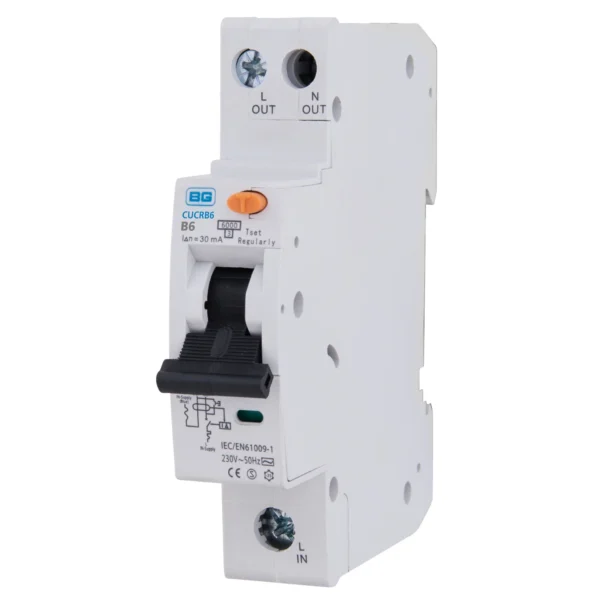 British General RCBO – Typ B, 6A, 230V, 1-polig,  Produktbild-Vorschau 2