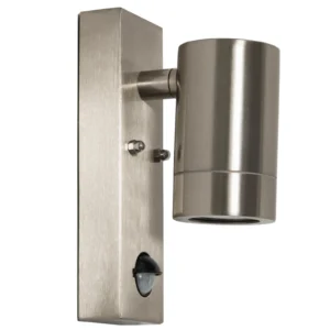 KSR KSR1340 Tulua III 35W GU10 PIR Stainless Steel Up/Down Single Wall Light