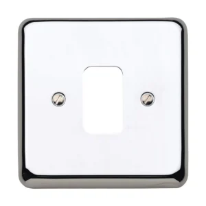 Front Plate 1 Module 86X86mm Polished Chrome