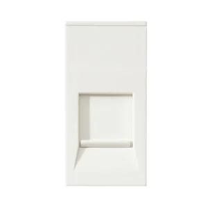 Socket 1 Module Cat 6 RJ45 Screened 25 x 50mm White