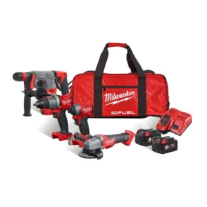 Milwaukee M18FPP4G2-502B 18V 4 Piece Power Tool Cordless Kit