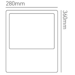 Collingwood Floodlight Industrial 4000K 150W Black