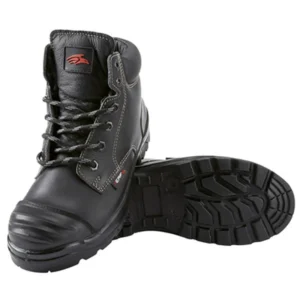 Boots Derby Safety Incidual Density Rubber Cap Size 10 Black