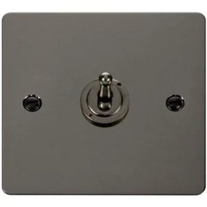 Toggle Switch 1 Gang 2 Way 10A Black Nickel